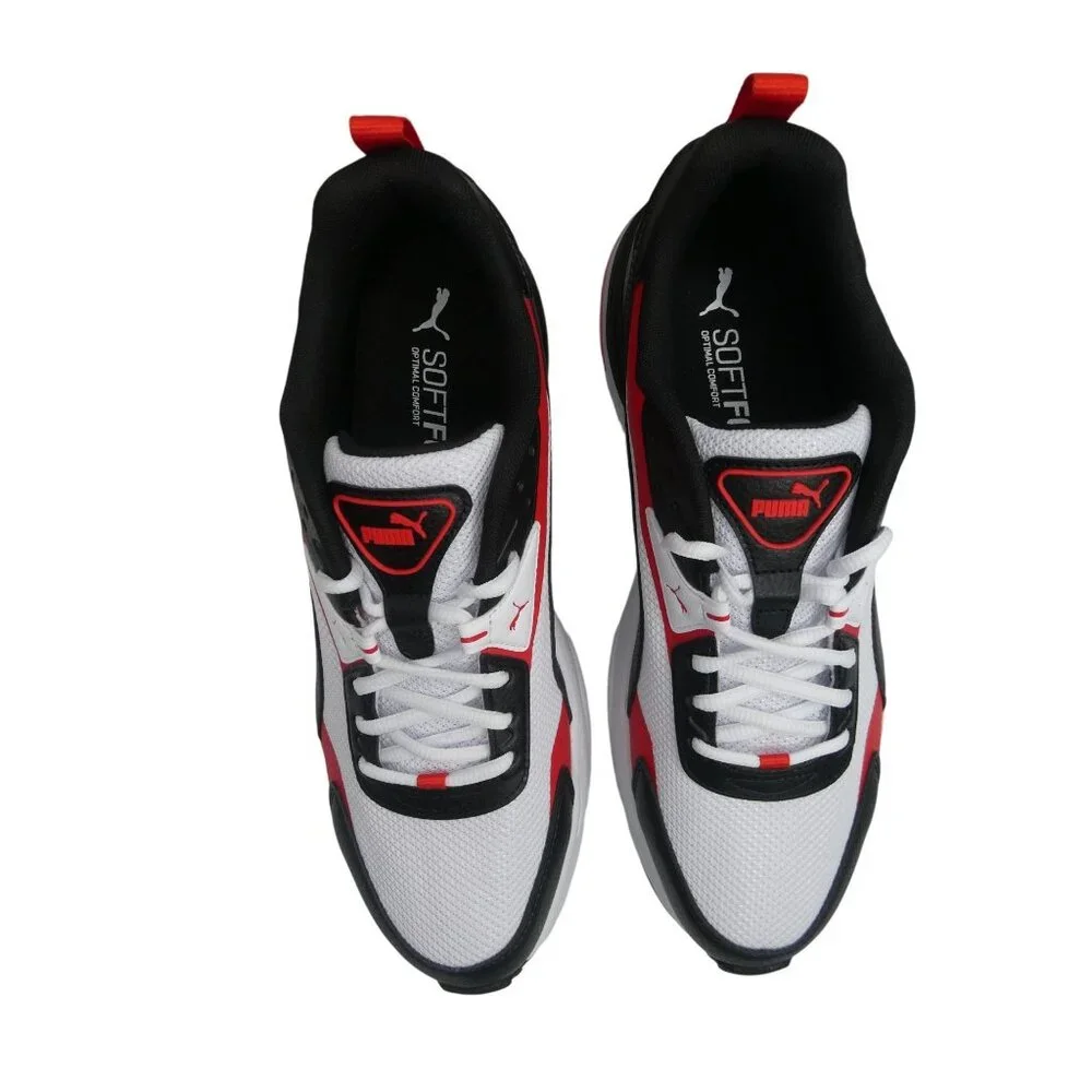 Puma Men's Vis2K Back To Heritage Sneakers White‎ Black Red Size 11 Style 393469